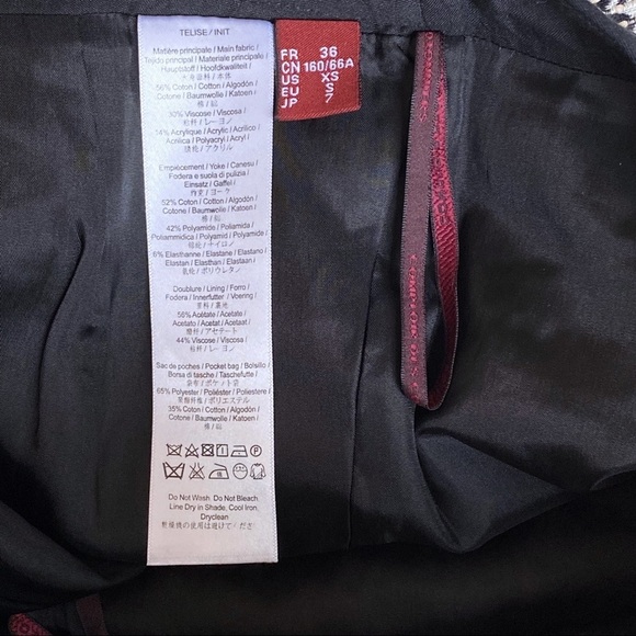 Comptoir Des Cotonniers Tweed & Leather Skirt - Picture 5 of 5